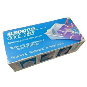 Remington Cool Dry Delicate Garment Dryer‎ Box Whisper Quiet Fan